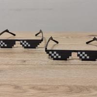 Coppia occhiali pixel “Thug Life” stile 8-bit