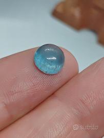 Cabochon Pietra Acquamarina Anello base naturale 