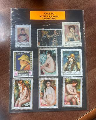 Collezione francobollo Renoir