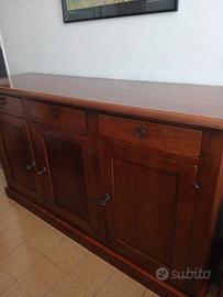 Buffet, credenza cassettiera, in legno cassettiera