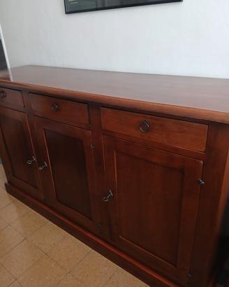 Buffet, credenza cassettiera, in legno cassettiera