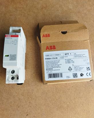 Contattore modulare 2 contatti: 1NA+1NC ABB 230v.