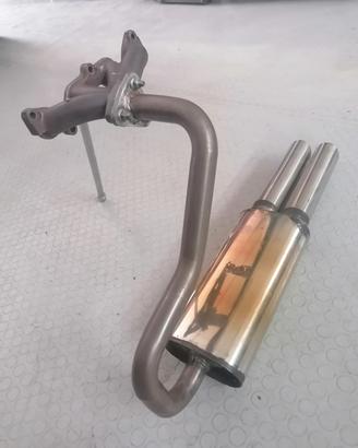 Scarico in acciaio per 600d 