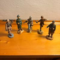 Stock 5 soldatini in resina Del Prado man at war