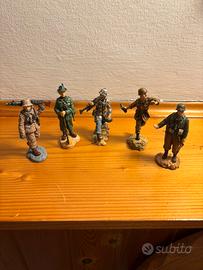 Stock 5 soldatini in resina Del Prado man at war