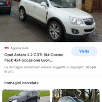 Ricambi Opel antara 2.2 cdti 4x4 2011