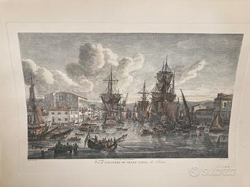 Stampa antica canale di Trieste