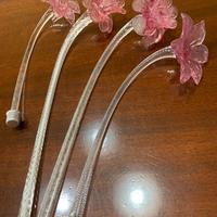 Fiori rosa per murano ricambi