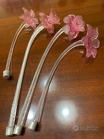 Fiori rosa per murano ricambi
