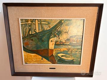 Quadro GHIMA Georges Braque "Battello a Le Havre"