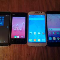 4 smartphone telefoni Nokia Samsung Wiko Huawei 