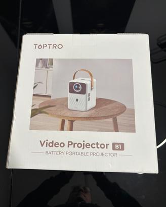 Proiettore portatile Wi-Fi ricaricabile.