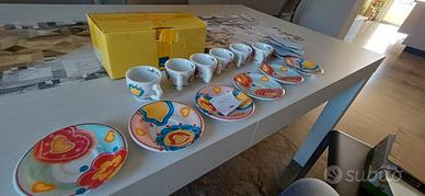 6 TAZZINE CAFFÈ AL VOLO THUN CON PIATTINI