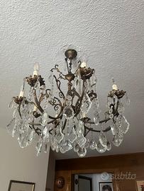 Lampadario gocce di cristallo