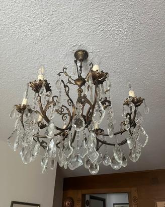 Lampadario gocce di cristallo