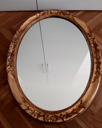 Specchiera dorata stile Ottocentesco Vintage '70