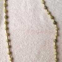 collana donna lunga verde giada