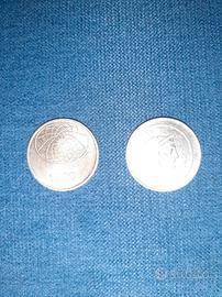 2 MONETE ARGENTO 1000LIRE
