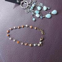 orecchini in argento e pietre dure più bracciale 