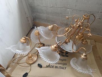 lampadario antico artigianato 