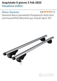  barre portapacchi x Suzuki Ignis 