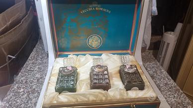 Confezione 3 Bottiglie Vecchia Romagna vintage