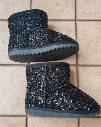 Stivaletti bambina neri con paillettes Taglia 28