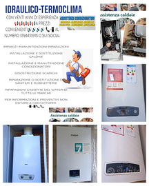 Idraulico tecnico caldaie montaggio condizionatori