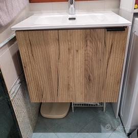 mobile bagno più lavabo in ceramica 