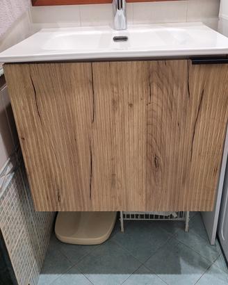 mobile bagno più lavabo in ceramica 