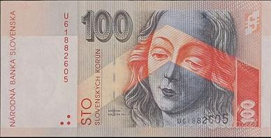 banconota 100 korun Slovacchia