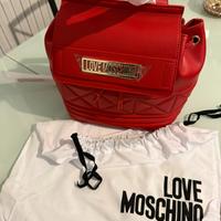 Borsa Soft Pu Rosso Love Moschino