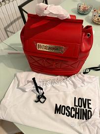 Borsa Soft Pu Rosso Love Moschino