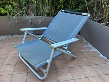 sedia spiaggia pieghevole campeggio regol. bel-sol