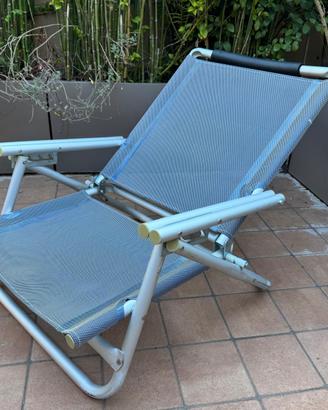 sedia spiaggia pieghevole campeggio regol. bel-sol