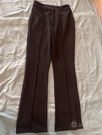 Pantaloni bootcut neri Potite