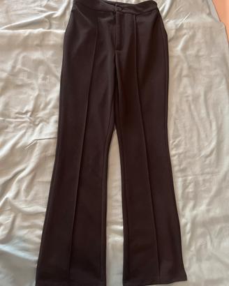 Pantaloni bootcut neri Potite