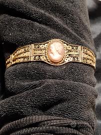 bracciale vintage argento dorato 
