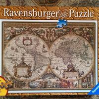 Puzzle Ravensburger Mappa antichi mondi 1000 pezzi