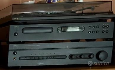 Amp.  e let. NAD, giradischi, e diffusori Magnat.