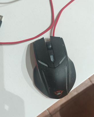 mouse e tastiera trust usb 3 colori 