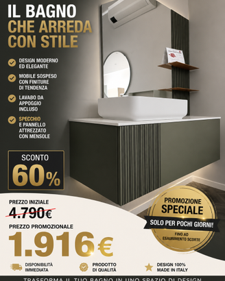 BAGNO COMPLETO ARCOM COME DA FOTO