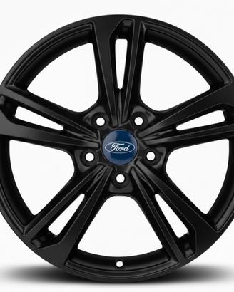 Cerchioni neri Ford fiesta 2017 black and white