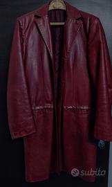 cappotto in pelle Versace 