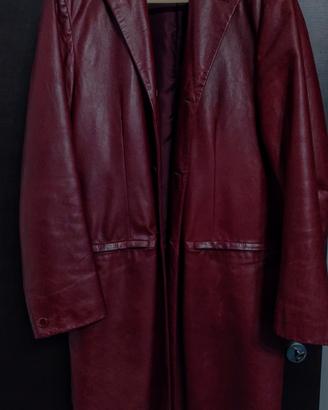 cappotto in pelle Versace 