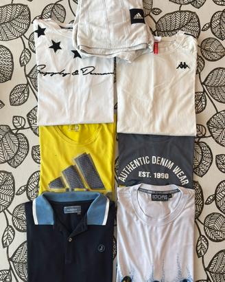 Lotto 7 Magliette Uomo M / L