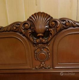 letto in legno anni 80 