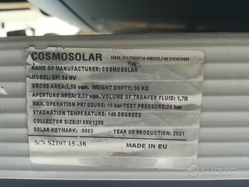 N.4 Pannelli termico-solari