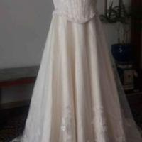Abito da Sposa Tg 42/44 con Velo e Guanti