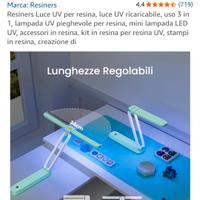 lampada UV per resina 